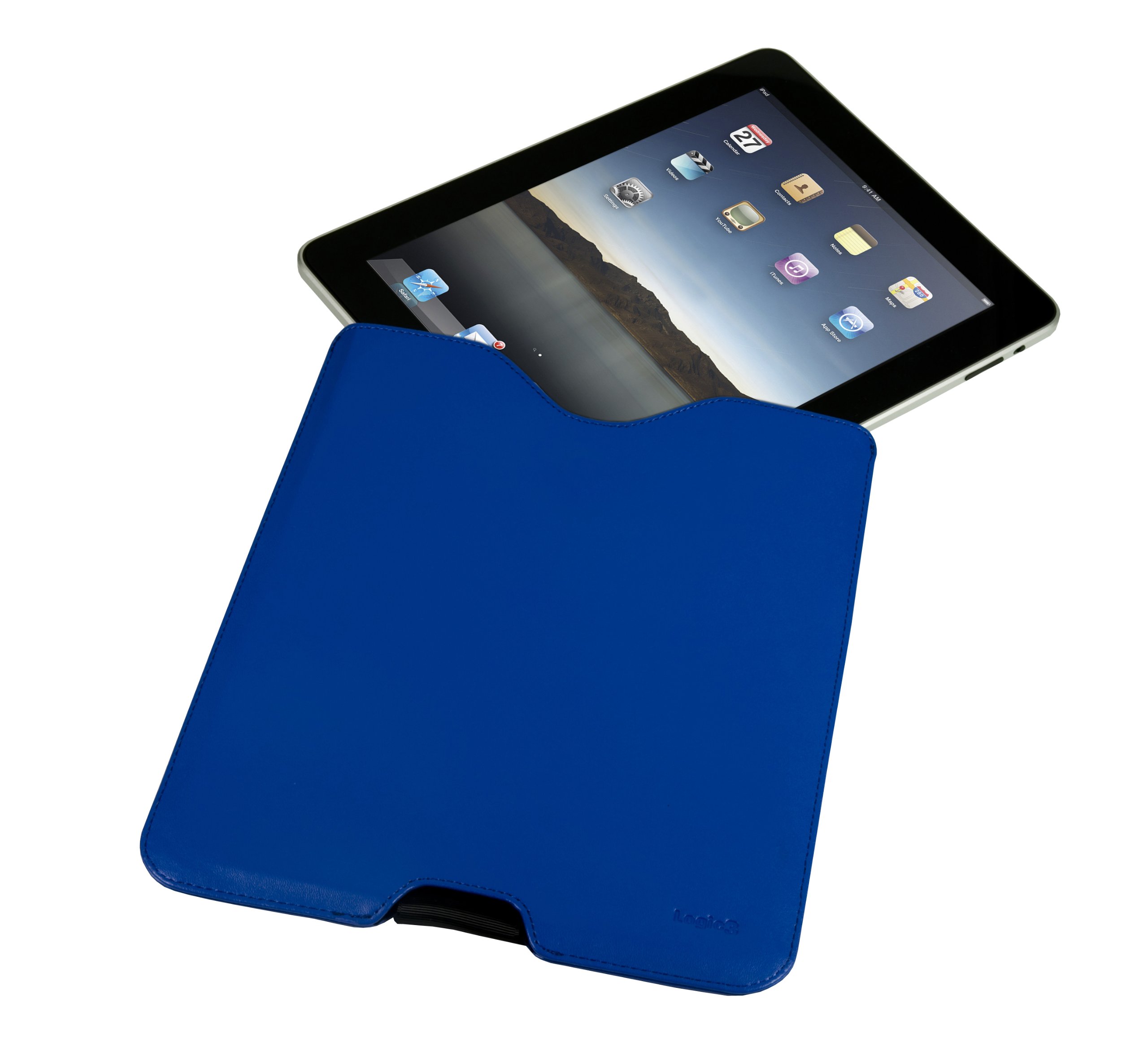 Amazon.co.jp: Logic3 IPD710B iPad レザーケース - ブルー : 家電＆カメラ